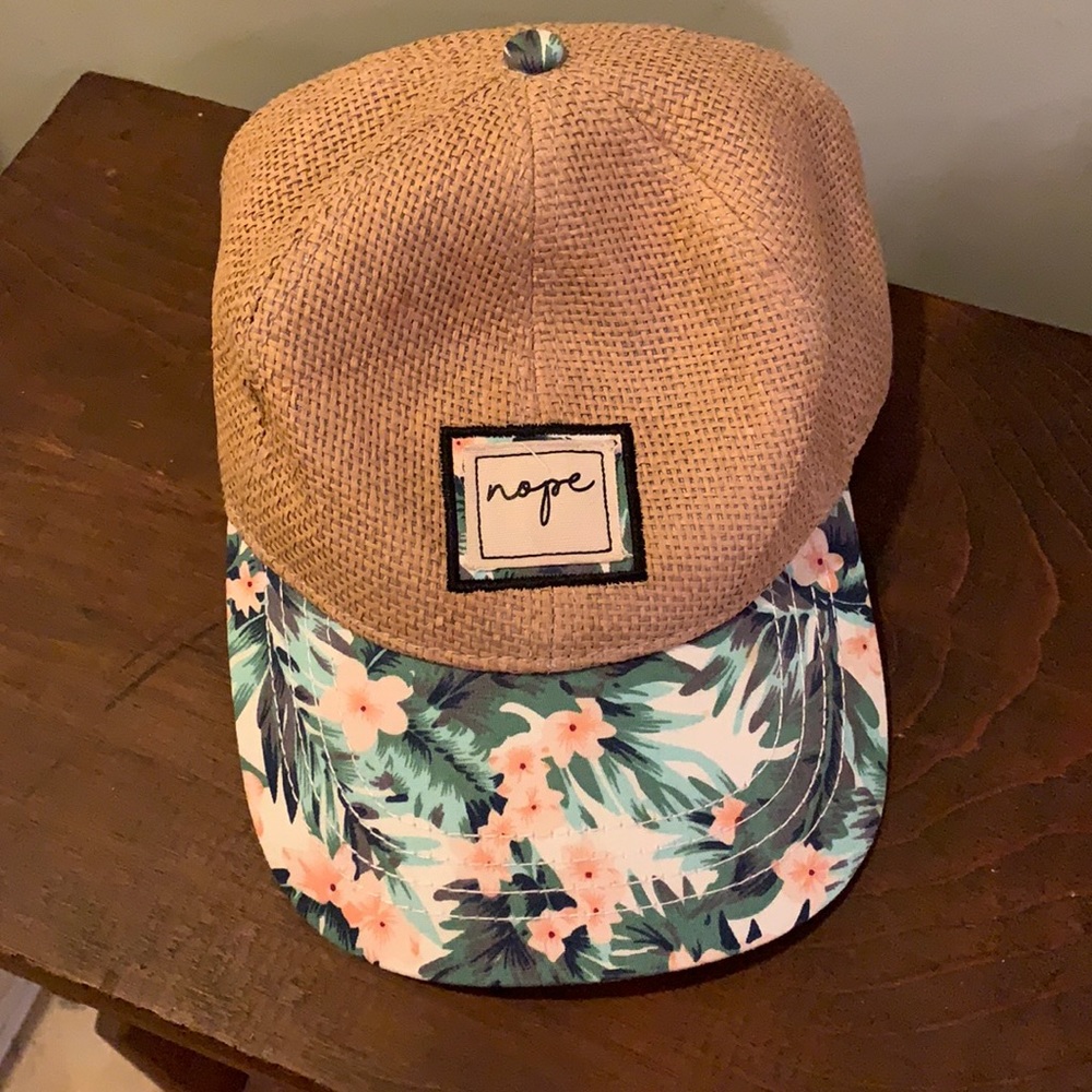 Nope tropical themed hat